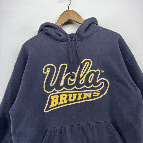 Vintage UCLA Sweatshirt Men's Large Blue Sweatshirt Faded Stitched Spellout y2k - Picture 1 of 9